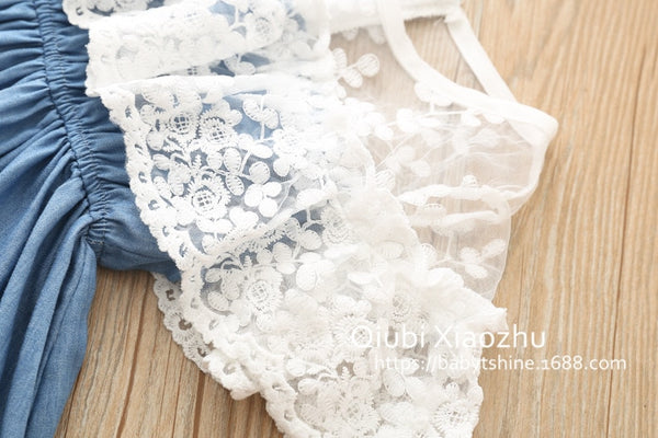 Girls Summer Dress  Fashion Lace Princess Dress