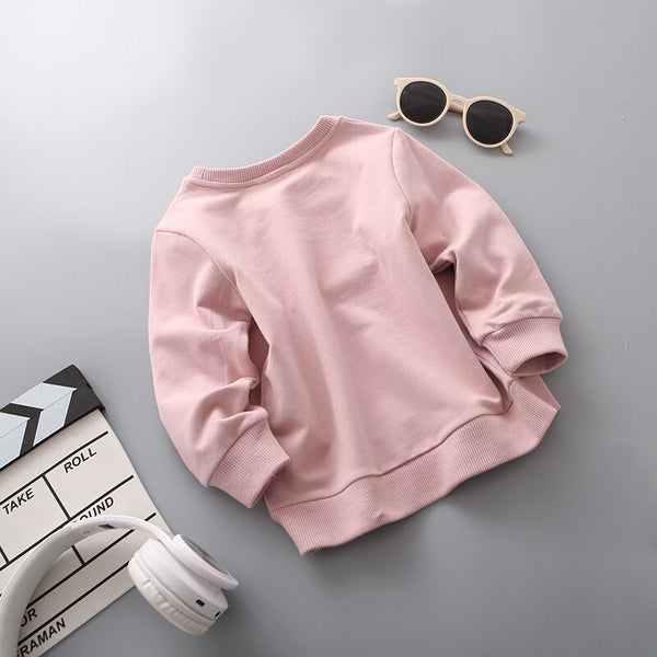 YorkZaler Boys Sweatshirt Fall Kids Cartoon Long Sleeve Hoodies White Basic Tops 2019 New Autumn Children Pullover Tracksuit