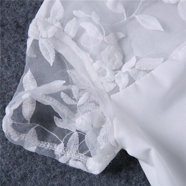 Spring Summer Girls Clothing Sets, Short Sleeve Lace T-shirt Black Hole Legging Pants 2 PCS/set