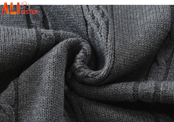 Winter High Neck Thick Warm Sweater Men Turtleneck Brand Mens Sweaters Slim Fit Pullover Men Knitwear Male Pull Homme