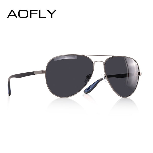 AOFLY BRAND DESIGN Classic Polarized Sunglasses Men Women Driving Pilot Frame Sun Glasses Male Goggle UV400 Gafas De Sol AF8186