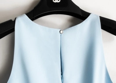 High Quality 2018 New Summer Fashion Streetwear Elegant O-neck Sleeveless Long Trousers Sexy Sheath Tank Jumpsuits C2506