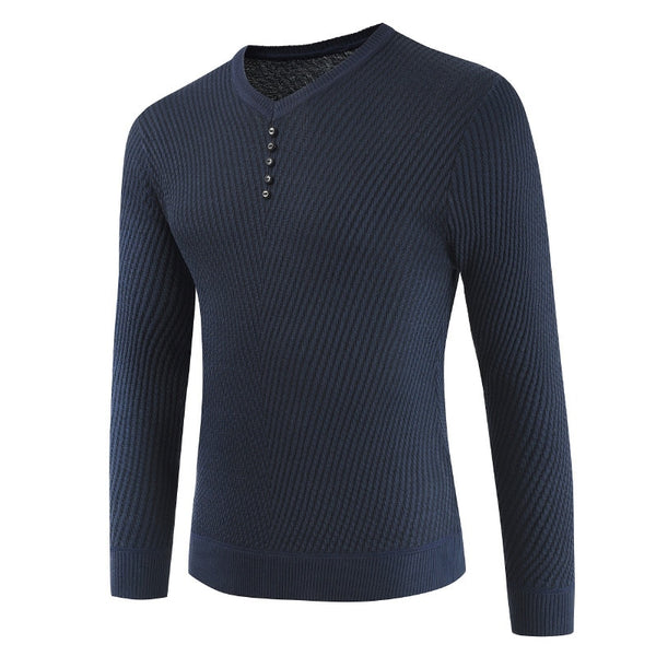 Sweater Men Casual V-Neck Pullover Autumn Slim Fit Long Sleeve Shirt Mens Sweaters Knitted Cashmere Wool Pull Homme