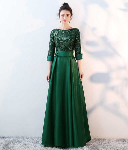 LOVONEY A Line Sequins Golden Evening Dress Long Prom Party Dresses Evening Gown Formal Dress Women Elegant Robe De Soiree M254