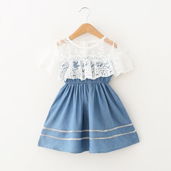 Girls Summer Dress  Fashion Lace Princess Dress