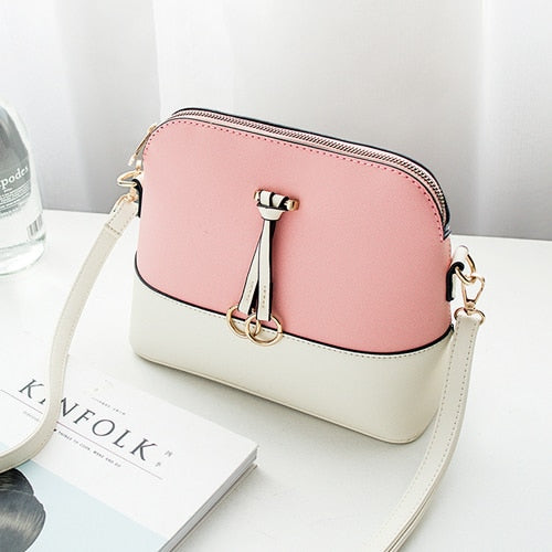 Patchwork Crossbody Bags for Women 2018 Fashion Shoulder Bag Shell Women Messenger Bags Luxury Leather Handbag Designer