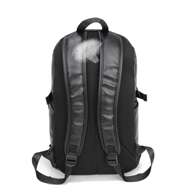 2018 Brand waterproof 15.6 inch laptop backpack men leather backpacks for teenager Men Casual Daypacks mochila male 