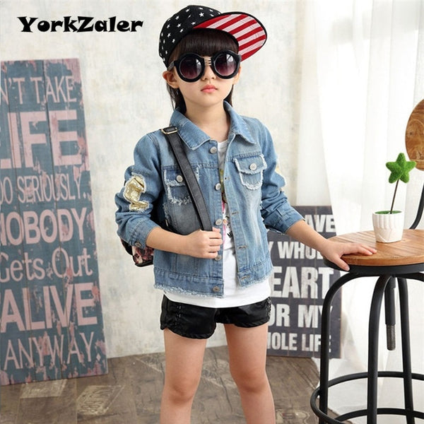 Denim Coat Baby Girl Clothes Spring Winter Jeans Jacket