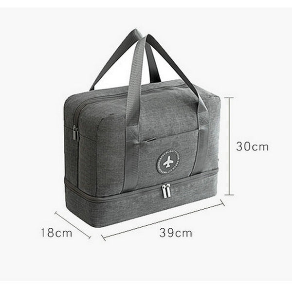 Soperwillton Handbag Men Women Travel Bag Portable Organizer Bags Shoe Sorting Pouch dry and wet separation Handbag Male Female