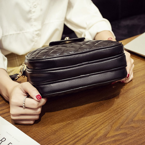 Hot Fashion Crossbody Bags for Women 2018 High Capacity 3 Layer Shoulder Bag Handbag PU Leather Women Messenger Bags