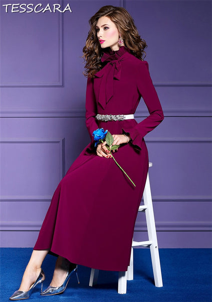 Women Spring & Autumn Elegant Vintage Dress Festa