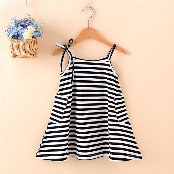 Fashion mom and kids couple look stripe family matching outfits Baby Girls clothes dress mother daughter Children dress clothing