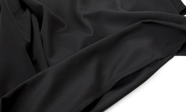 Women Sexy V-Neck Party Dress High Quality Polyester Solid Mid-Calf Dress Vintage