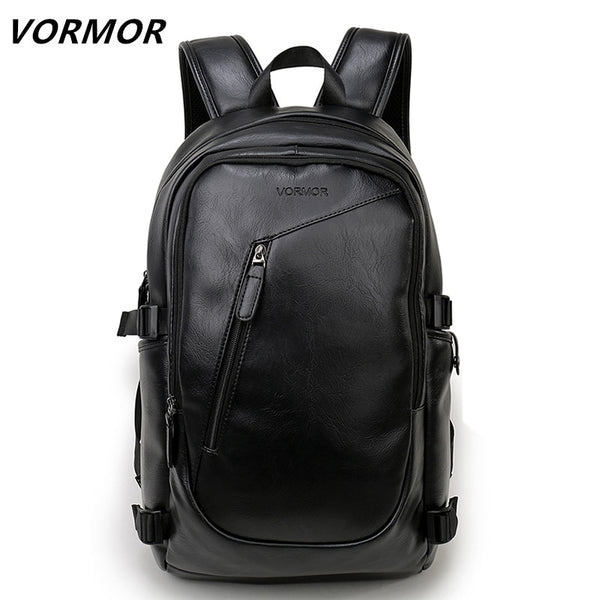 2018 Brand waterproof 15.6 inch laptop backpack men leather backpacks for teenager Men Casual Daypacks mochila male 
