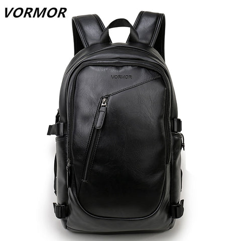 2018 Brand waterproof 15.6 inch laptop backpack men leather backpacks for teenager Men Casual Daypacks mochila male 
