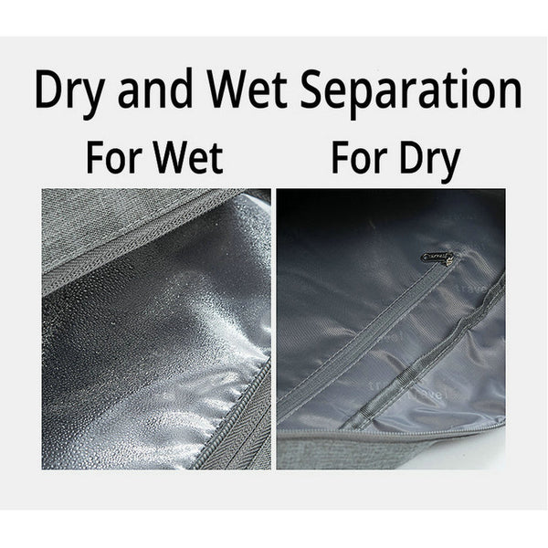 Soperwillton Handbag Men Women Travel Bag Portable Organizer Bags Shoe Sorting Pouch dry and wet separation Handbag Male Female