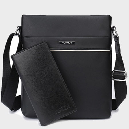 VORMOR Famous Brand Casual Men Bag Business Leather
