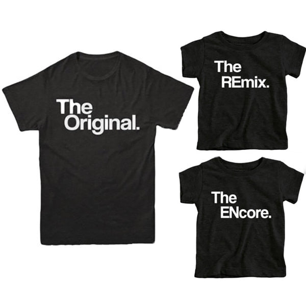 Family Matching Clothes Father Son Outfits Summer Mother Daughter T Shirt 