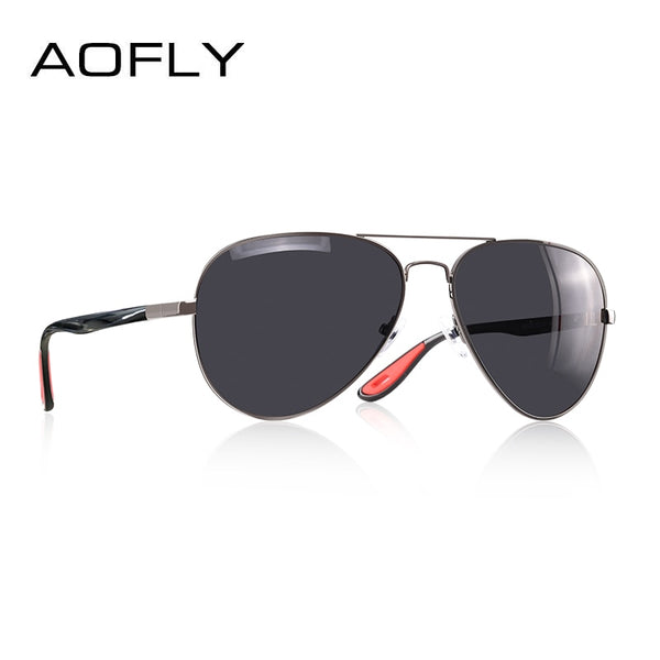 AOFLY BRAND DESIGN Classic Polarized Sunglasses Men Women Driving Pilot Frame Sun Glasses Male Goggle UV400 Gafas De Sol AF8186