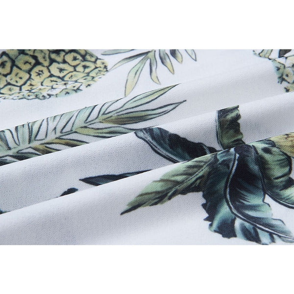 Women Fashion Print Summer Beach Dress With Pocket